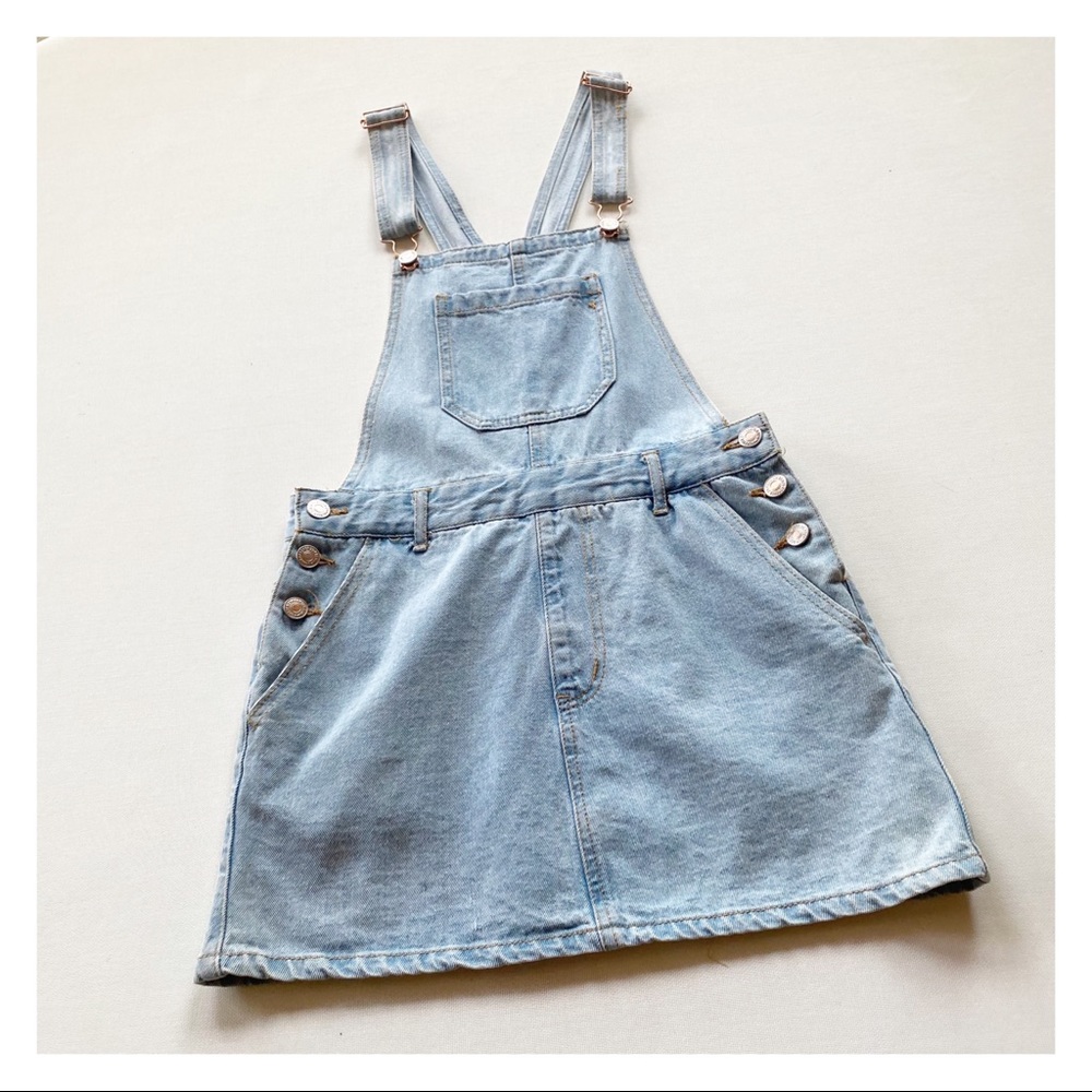 Forever 21 Denim Overall Mini Dress - Picture 4 of 13